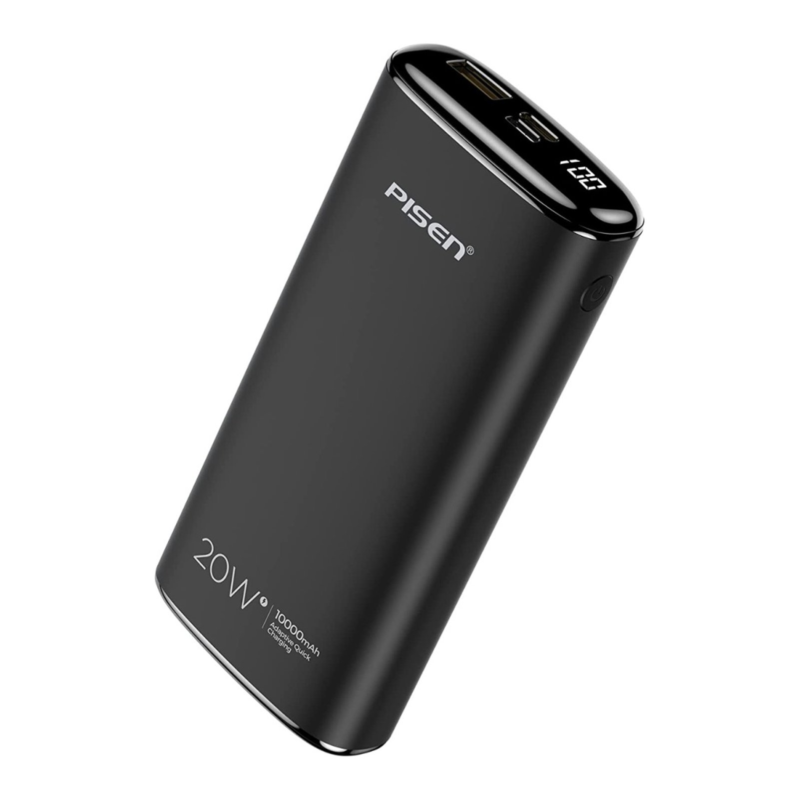 Power Bank Pisen Power Tiny 20W mini 10000 Mah Preto