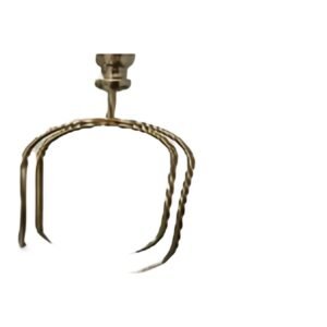Suporte para Vela Individual Dourado Oval (Ref. KM2040)