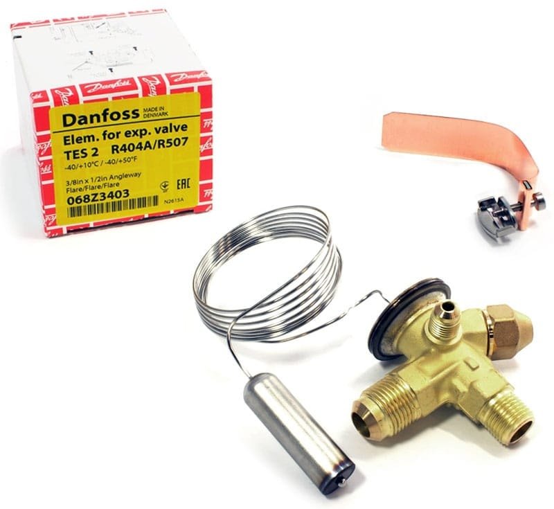 Válvula de Expansão Termostática com Equalizador Danfoss TES2 R404A/R507