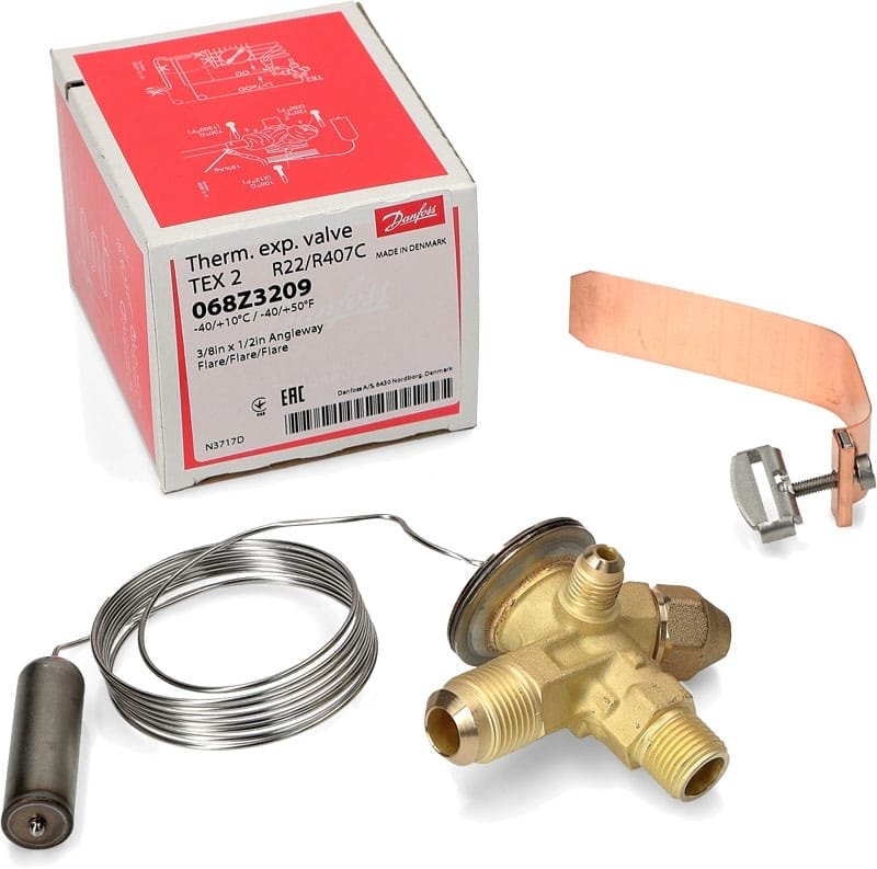 Válvula de Expansão Termostática 604016 – Válvula de Expansão Termostática com Equalizador Danfoss TEX2 R22/R407C – foto 3